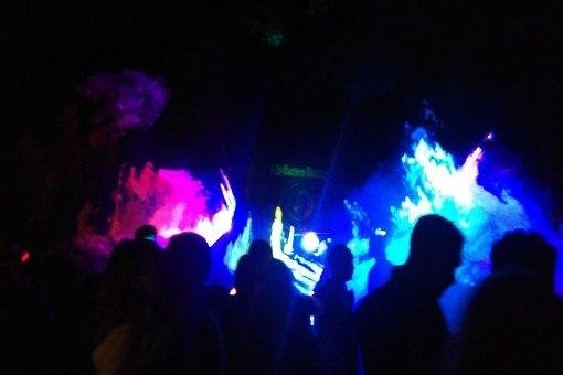 abduction beamz outdoor laser show party organized by sylenz media